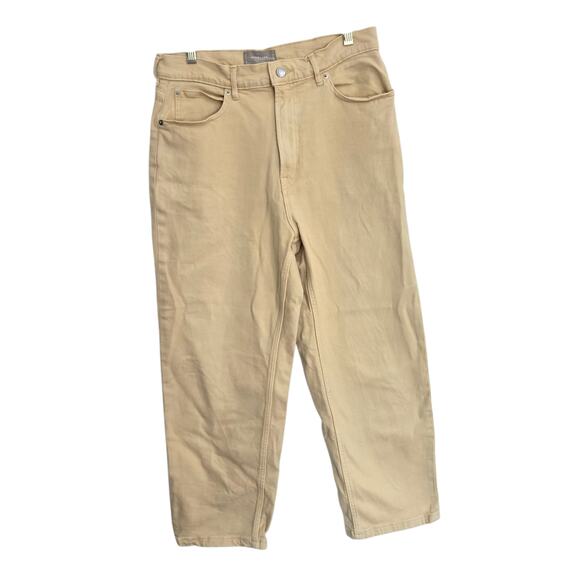 Everlane The Way High Jean Organic Cotton Soy Bean Yellow Straight Leg Women 30 - Picture 2 of 12